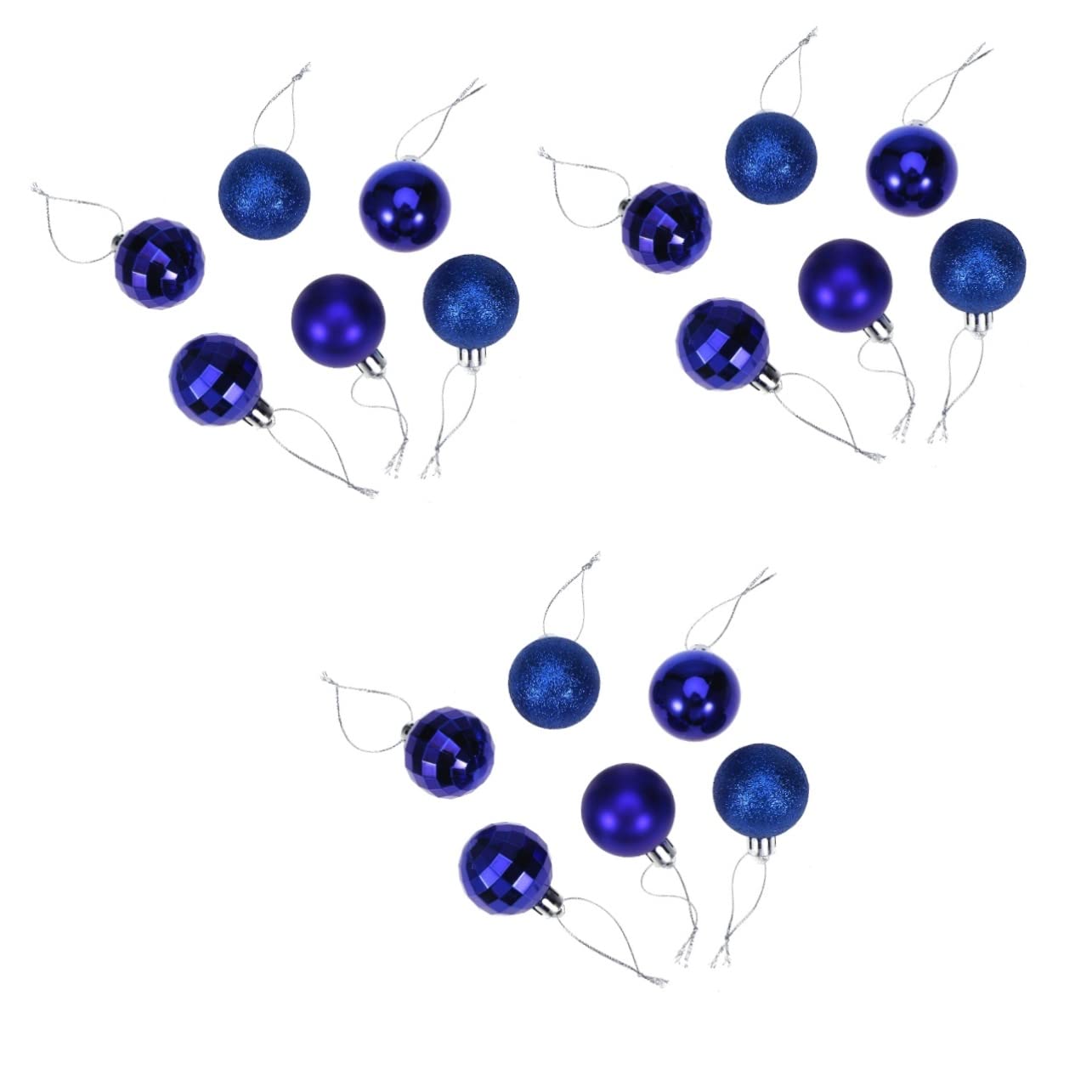 TOPBATHY 102 STK Weihnachtskugeln zum Aufhängen Kugelschmuck für den Weihnachtsbaum Weihnachten Weihnachtsfeiertage christbaumkugeln weihnachtsbaumkugeln Weihnachtsbaum hängende Kugeln Blue