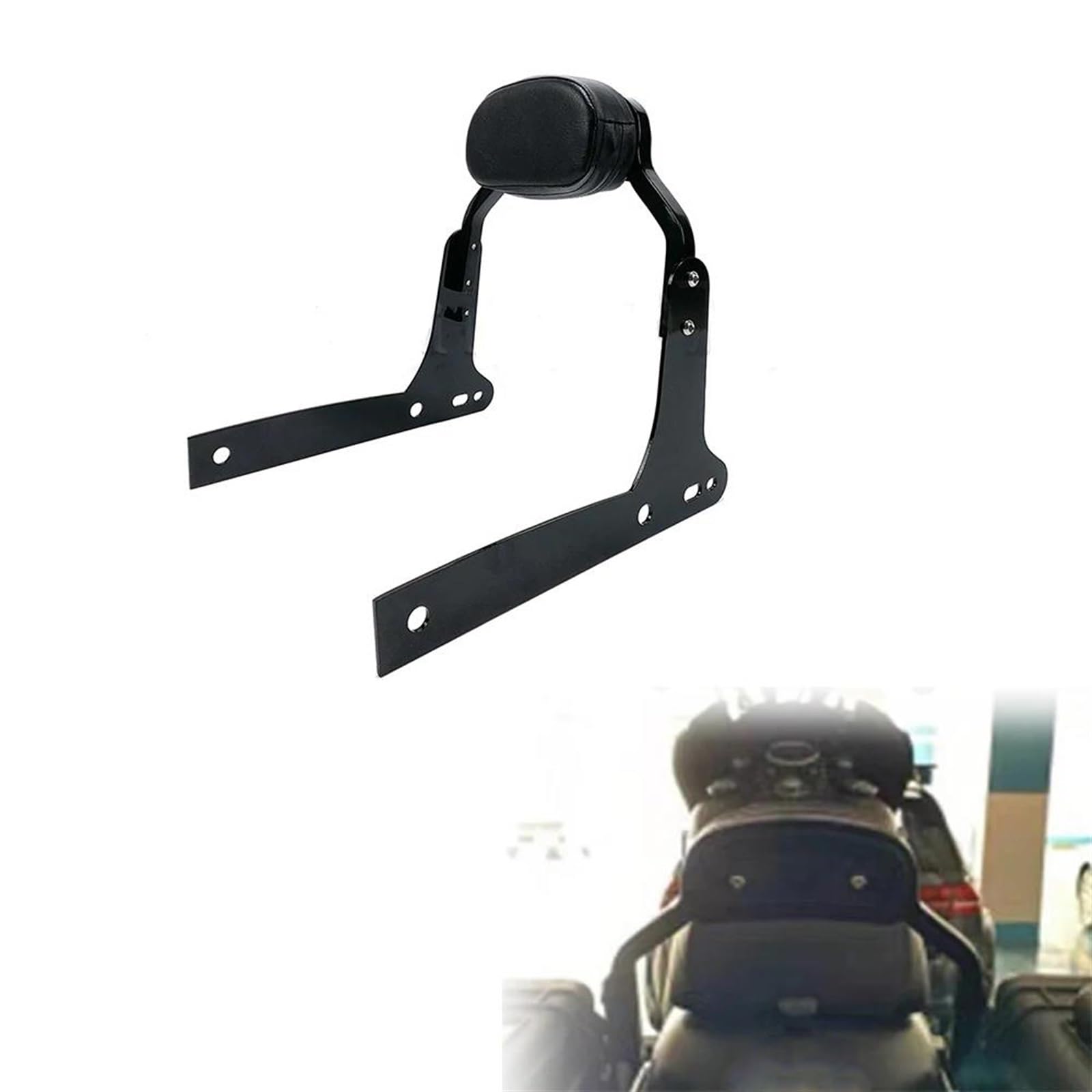Kit Cuscino Sissy Bar Schienale Portapacchi Passeggero Moto per H&Arley Softtail Low Rider/Low Rider S 2018-2023 2019 2020 2021 2022 Decorazione