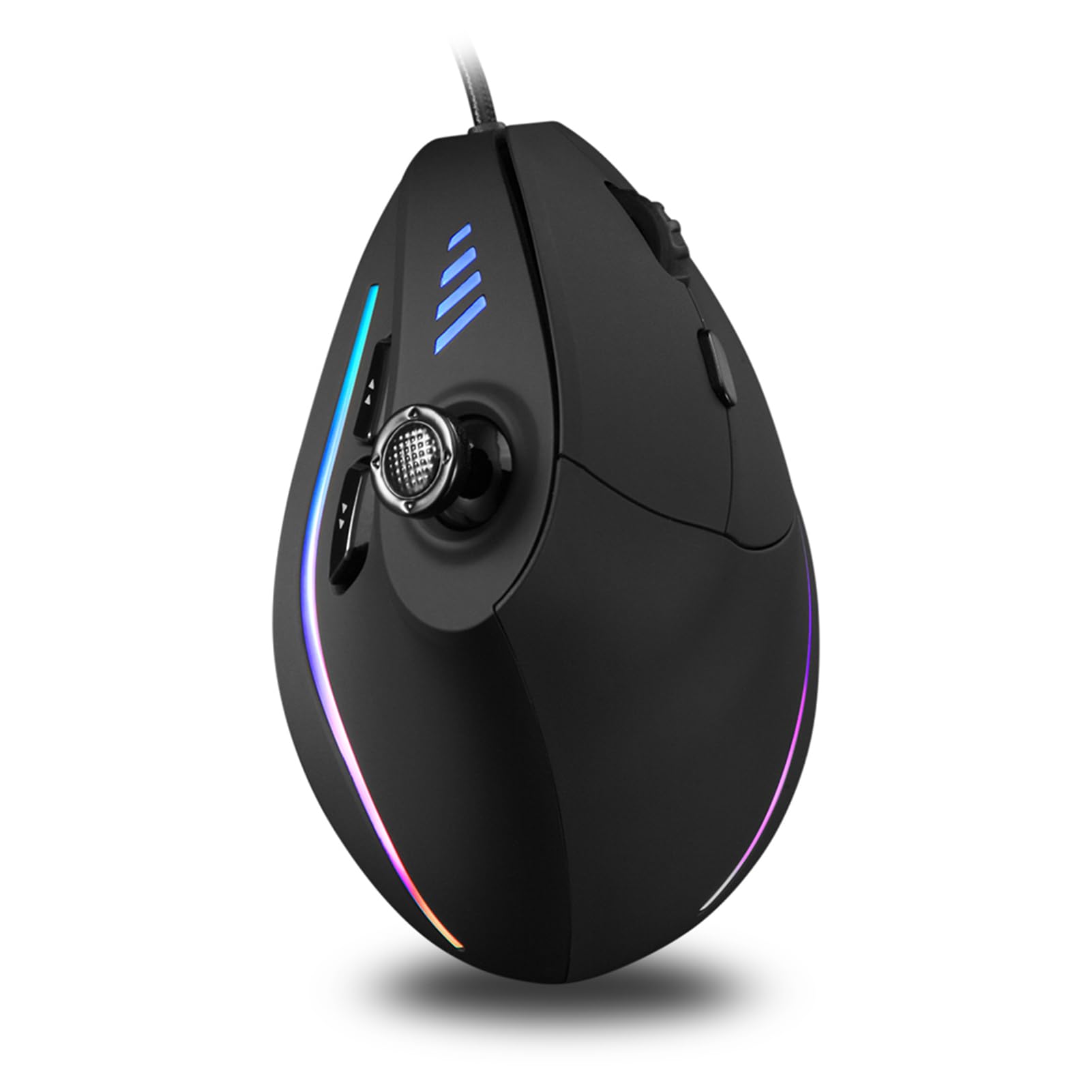 Aoresac Mouse da Gioco Verticale, 11 Pulsanti, Regolabile 10000 Dpi
