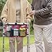 Update Walker Bag Hand Free Storage Bag Walker Attachment Handicap Basket Pouch for Rollator, Wheelchair, Folding Walkers (Red Fireworks)