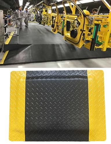 Tapis anti-fatigue industriel pour cuisine et plan de travail ergonomique