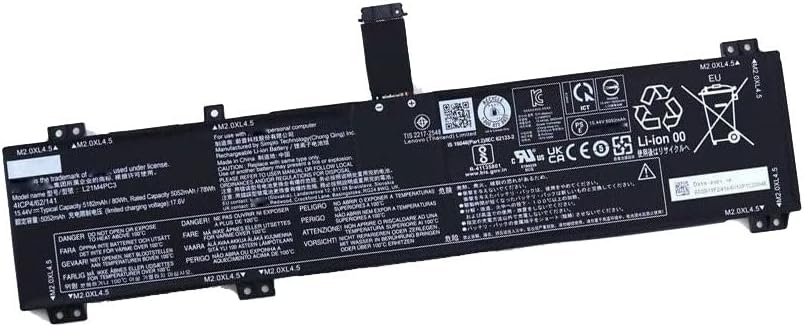 交換用の の電池 L21M4PC3 5182mAh/80Wh 交換適用される For Y7000P