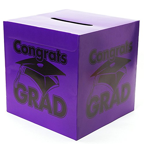 Congrats Grad Purple Card Box