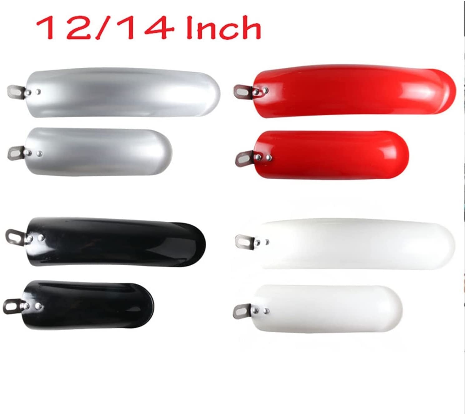 błotniki rowerowe, Zestaw barierek rowerowych Zestaw drążków 412 Regulowany przenośny rower składany Kompatybilny z rowerem składanym Mini Fender Praktyczne akcesoria(White)