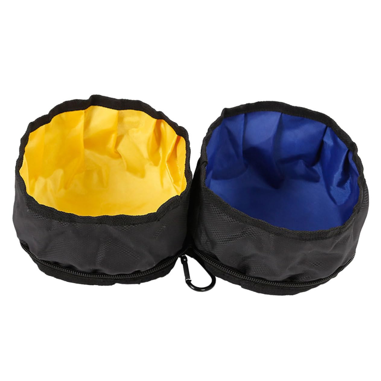 minkissy Lot de 2 gamelles Pliantes pour Animaux de Compagnie - Gamelles Pliables pour Chien - Doubles Portables - Pliantes pour Nourriture - Vaisselle de Voyage