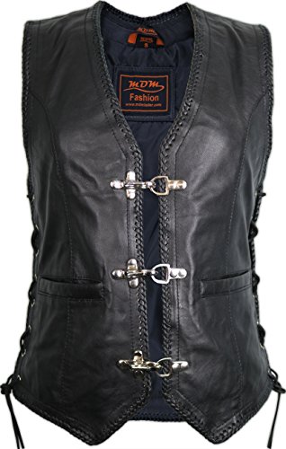 MDM - Chaleco - Sin Mangas - para Mujer Negro Negro