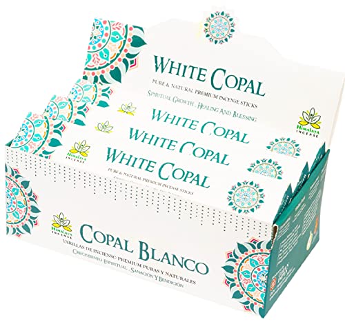 Image of Himalaya Premium Incense Sticks for Everyday Use | Aroma Fragrance Sticks|Pooja Room Items for Home & Prayers | Freshness Positive Energy (White Copal) (Pack of 12, Each of 15 GM)