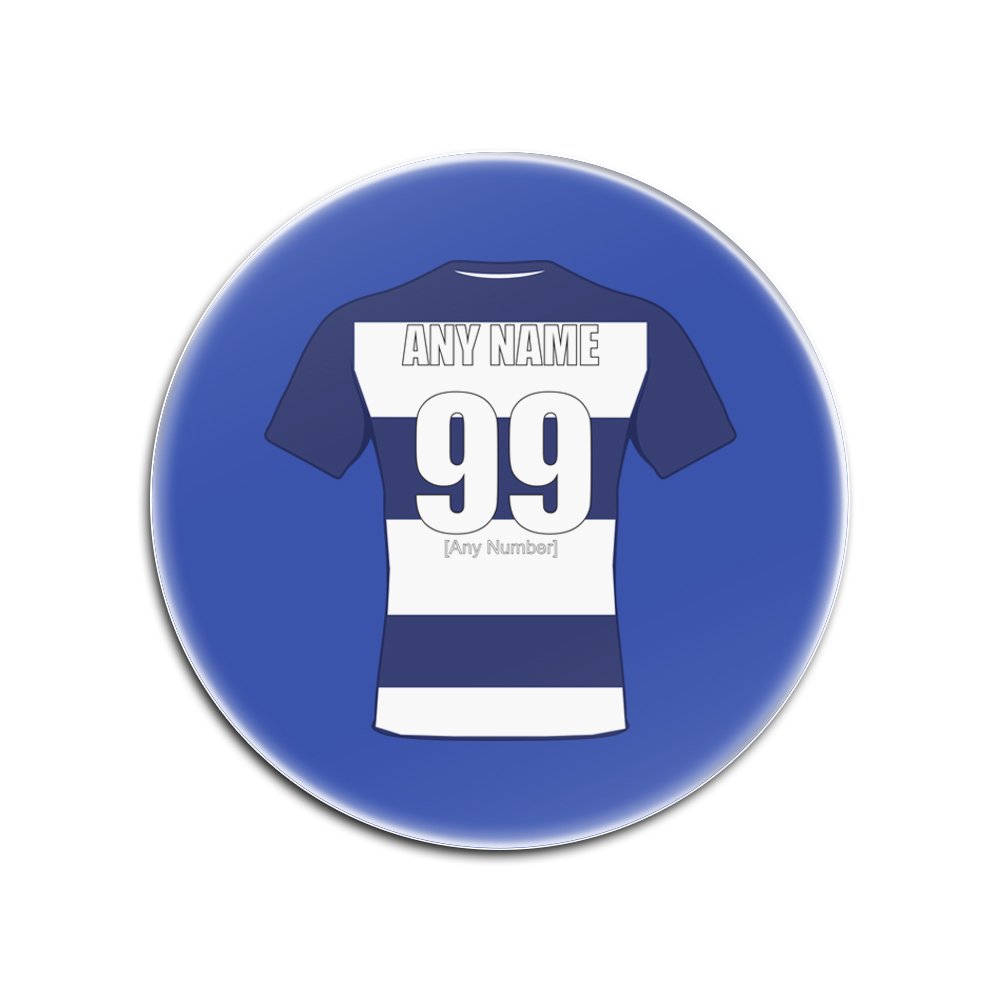 Dessous de verre ronds Bristol Rugby personnalisables avec votre nom x4