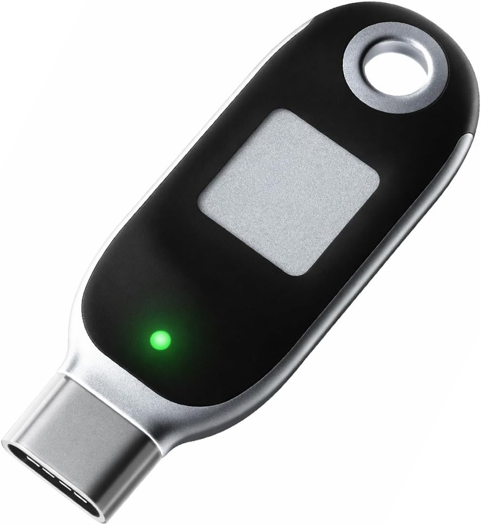 FEITIAN K26 Plus - USB Security Key - Two Factor Authenticator - USB-C + FIDO2 with PIV Capabilities - Biometric Fingerprinting - Help Prevent Account Takeovers