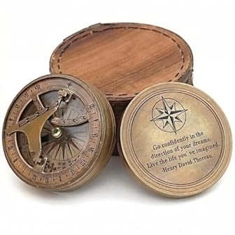 Vintage Magnetic Sundial Compass photo Vintage Magnetic Sundial Compass