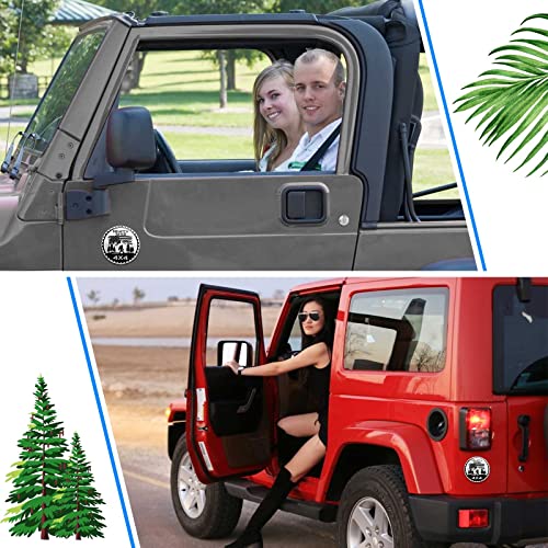 Image of 4x4 Badge Rated Jeep Wrangler Emblem, Automotive 3D Metal Car Badges Compatible with Trucks & SUV
