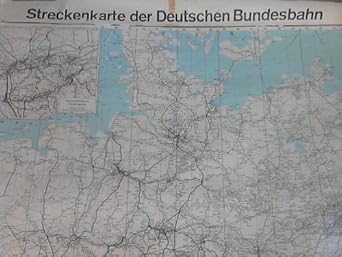 Streckenkarte der Deutschen Bundesbahn : Deutsche Bundesbahn ...