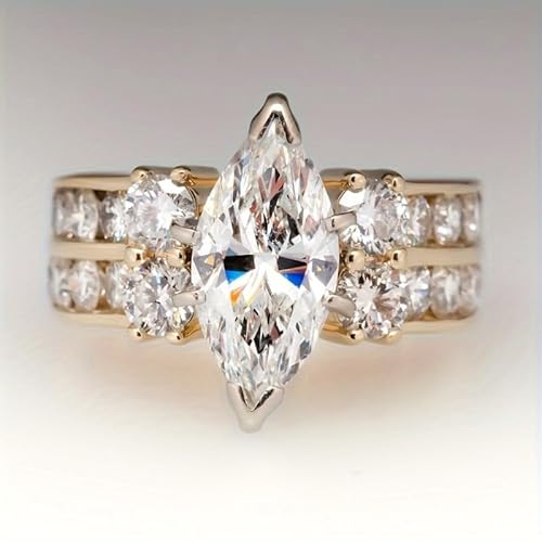 Marquise Cut Cubic Zirconia Ring