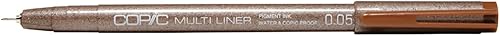 Copic Rotulador Multiliner Sepia Tip - Bolígrafo de tinta (0.002 in)