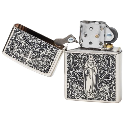 Encendedor Zippo Oil Flint con sticker Virgin Lady miniatura 5