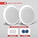 Pyle Home 2-Way In-Wall In-Ceiling Speaker System - Dual 8 Inch 300W Pair of Ceiling Wall Flush Mount Speakers w/ 1