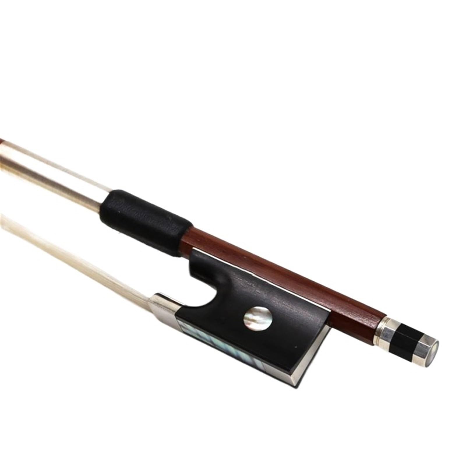 Professioneller Geigenbogen Violinbogen Ausgewählt Brasilianisches Holz Pferdeschwanzhaar Silberdraht Professionelle Leistung Erwachsene 4/4