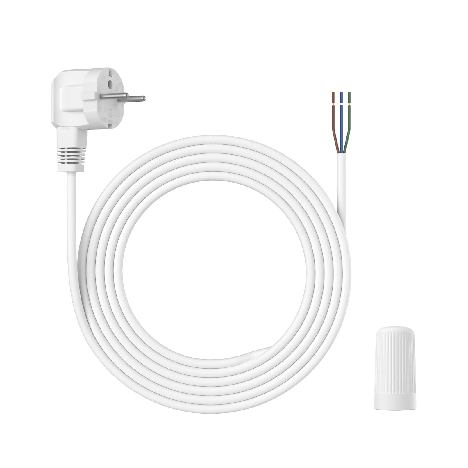 Reolink Cable Conexión con Tuerca, Adaptador Cableado Fijo a Enchufable | SOLO para Elite Floodlight WiFi, Cable Alimentación 6m/20ft con Enchufe, Resistente al Clima, DIY Fácil, RLA-PP1