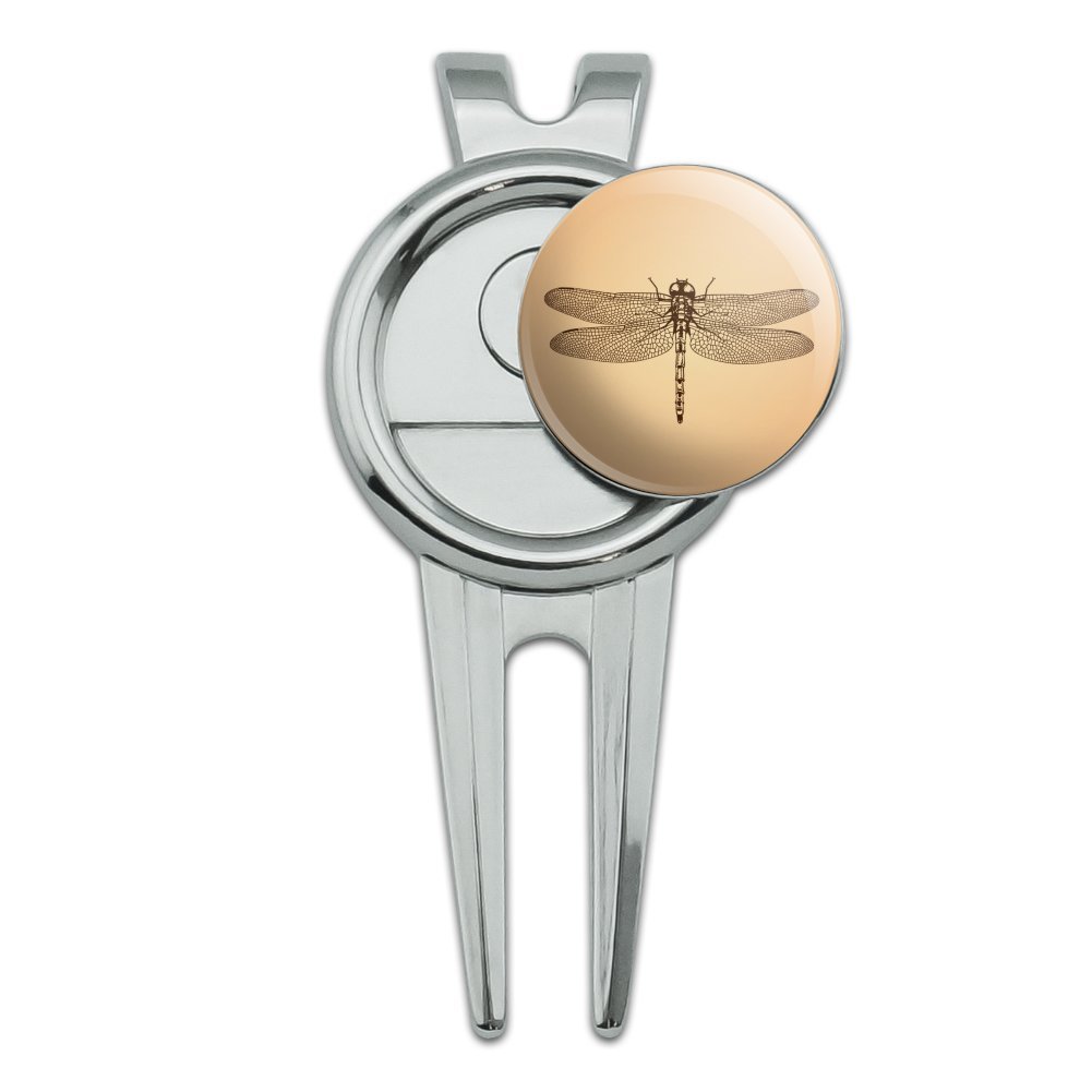 GRAPHICS & MORE Dragonfly Vintage Insect Golf Divot Repair Tool and Ball Marker
