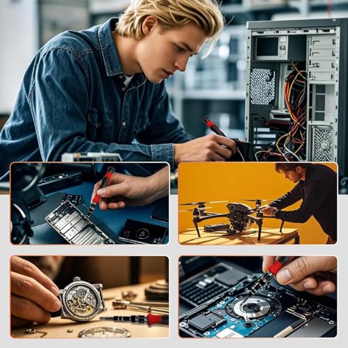 Image of VOWEL'S 115 in 1 Interchangeble Multipurpose Mini Screwdriver Set Magnetic Slot Wrench Bits Repair Tools Kit Set Combination Screwdriver Set for Home Appliance,Laptop,Mobile,Computer