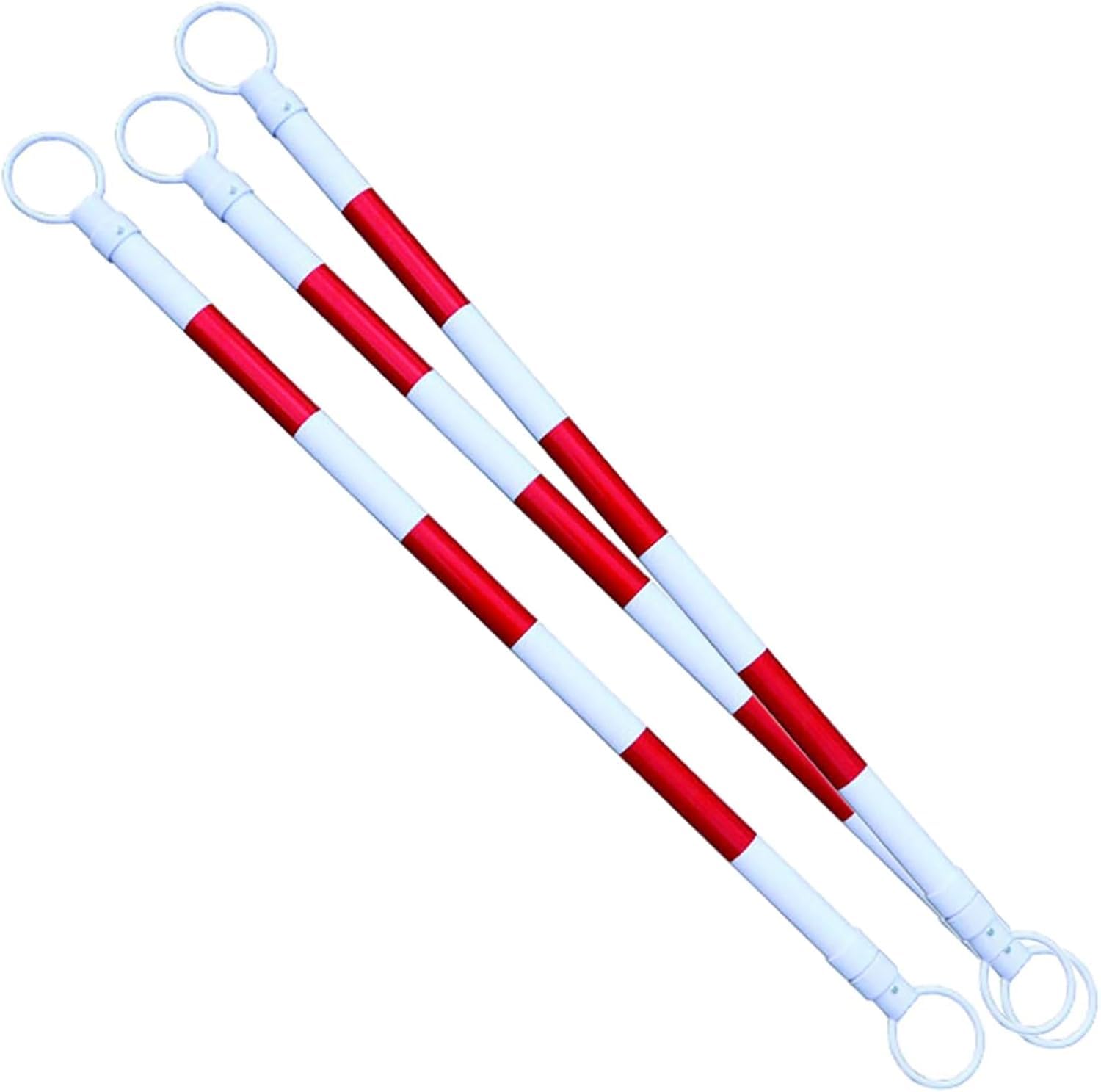 Iahigsujk 3 Pcs Traffic Cone Connecting Pole Telescopic With Reflective Film(3 Pcs)