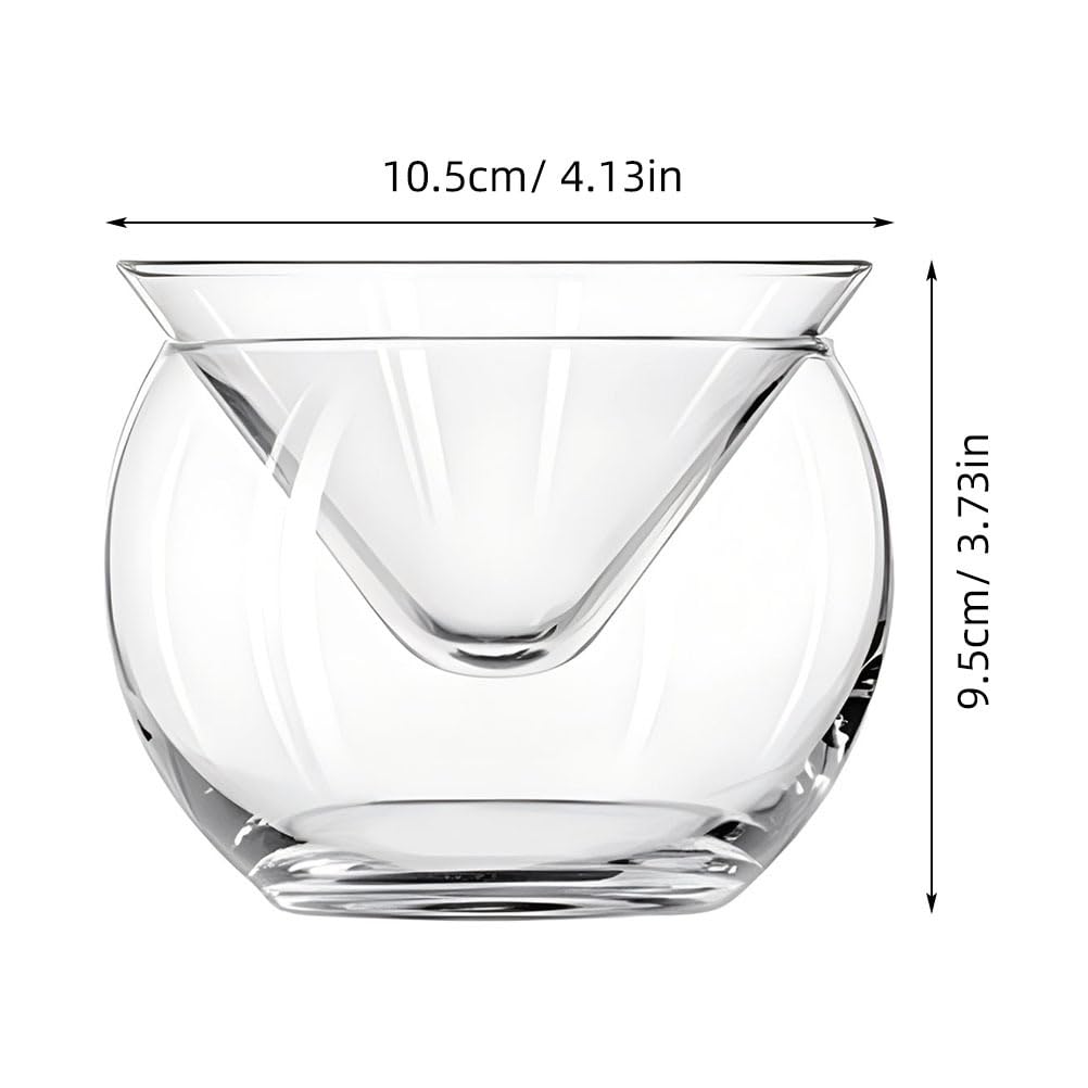 Alipis Kaviar Kühler Set Glas Schüssel Mit Eishalter Für Servierschale Vorspeisen Salate Obst Und Desserts Praktisch Und Dekorativ Für Küche Und Haushalt