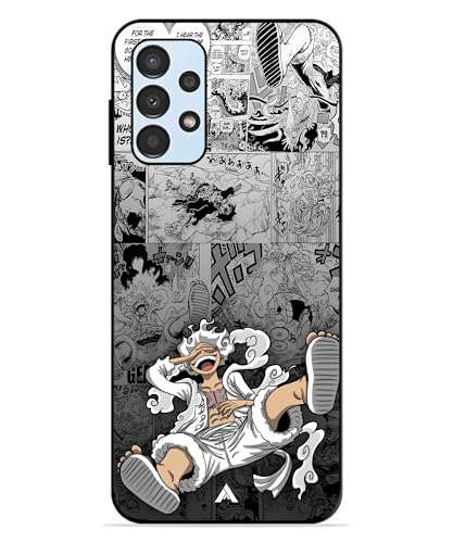 Image of Premium Anime 2 Case for Samsung Galaxy A13 4G (Glossy Finish) Soft-Touch Metal TPU Back Cover, Shockproof, Designer, Aesthetic Mobile Phone Case