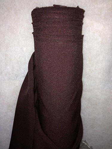 generique - creadetex.com Tissus BURLINGTON infroissable MARRON CHOCOLAT nappe habillement au 0.50 metre largeur 150 cm