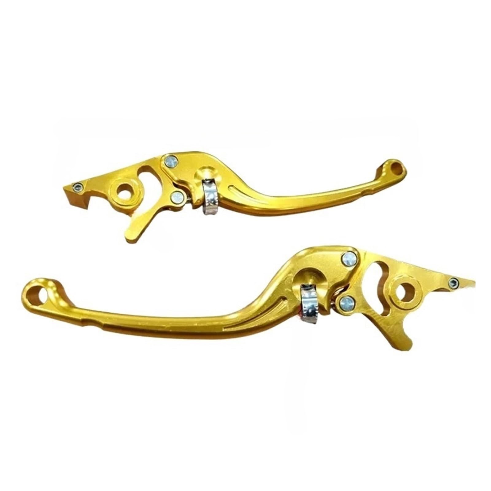 Abdktmnx Yellow Universal Cnc Alloy Motorcycle Brake Handle Adjustable Size Moto Motorbike Clutch Drum Brake Lever Handle Handlebar Clutchs Brakes Levers