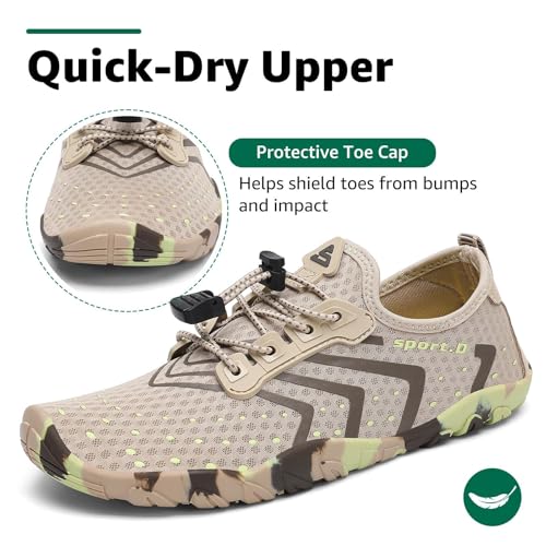 Image of SAGUARO Water Shoes for Women - Barefoot Quick-Dry Aqua Sock, Lightweight, Breathable for Swimming, Beach and Outdoor Activities Size 5.5-10.5