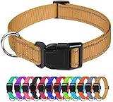 Tamaño ajustable: ajustable de 25-40cm, 1.5 cm de ancho. Adecuado para perros extra pequeños. Mide la circunferencia del cuello de tu perro antes de comprar.
