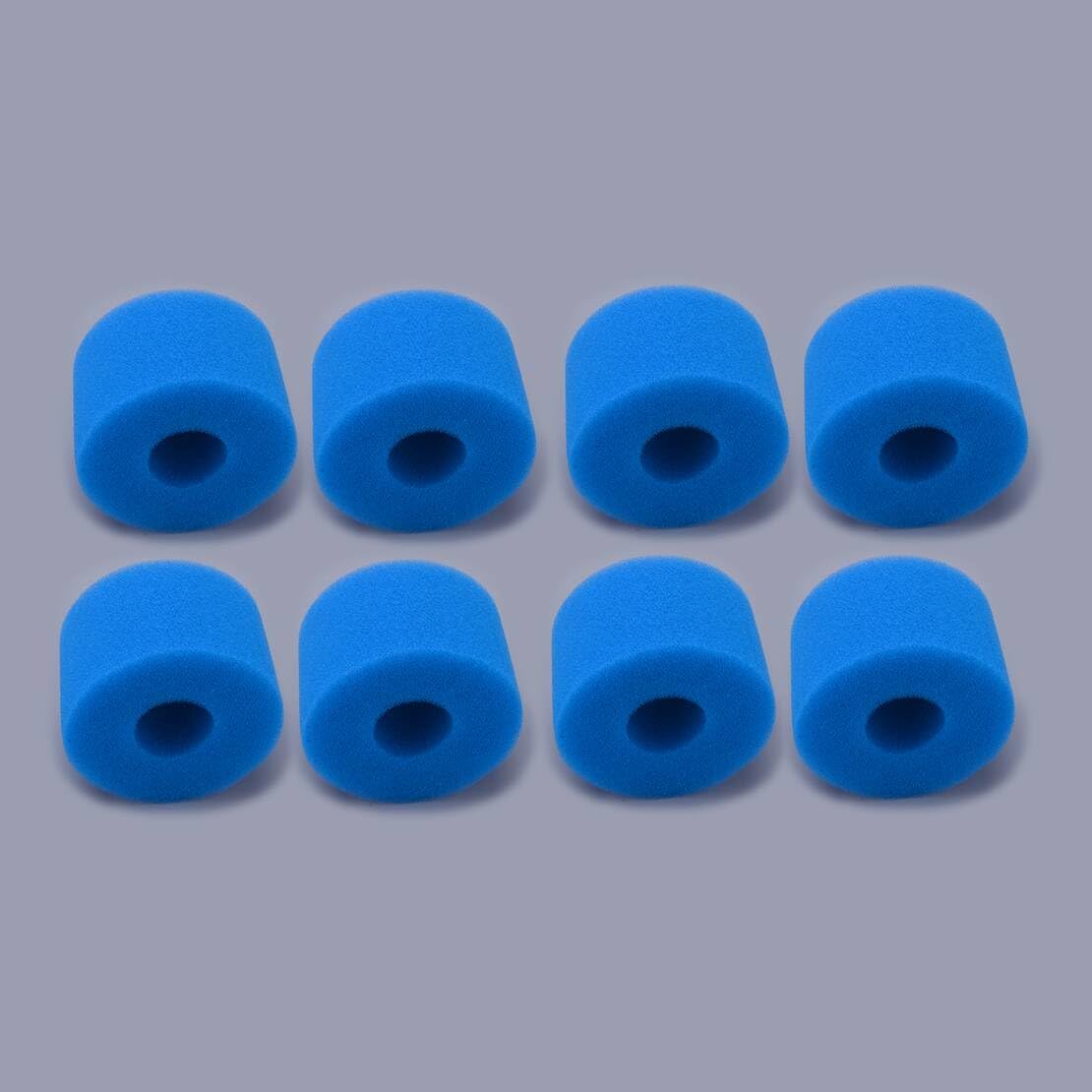 8Pièces Eponge de Filtration réutilisable et Lavable pour Cartouche Intex Pure Spa Type S1