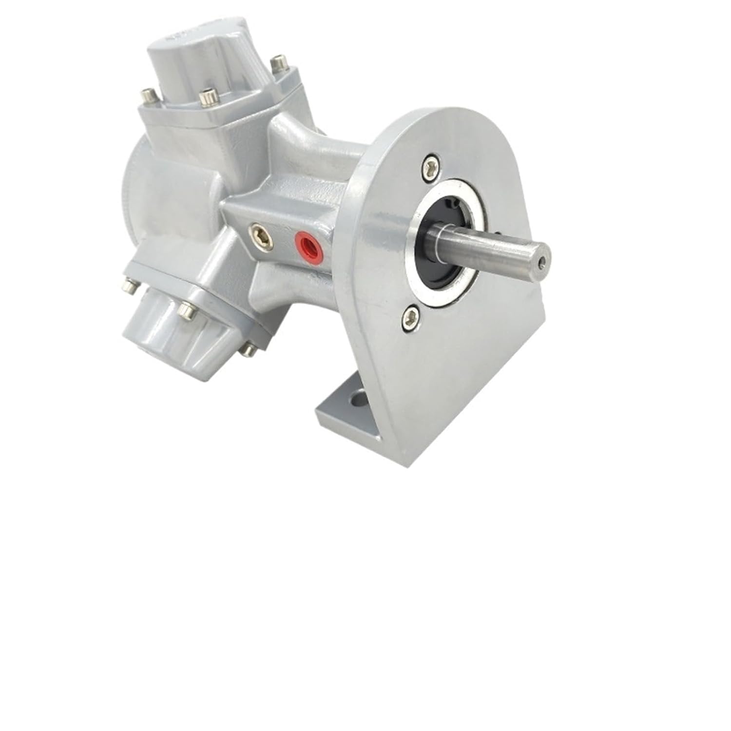 XS-HS025 Pneumatic Motor Low Speed Large Forward and Reverse stepless Speed Regulation Gear Reducer(Black)