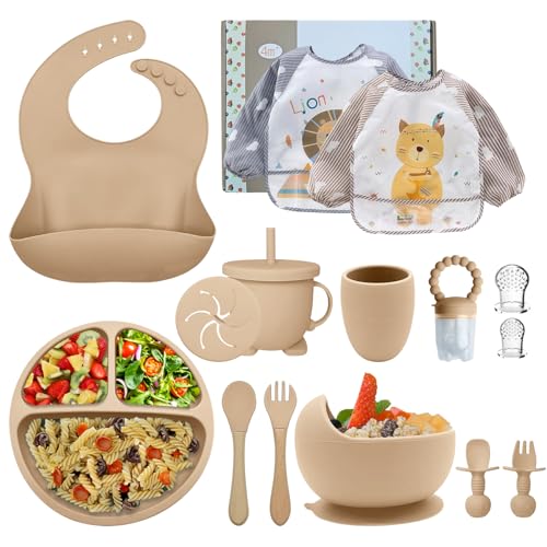Assiette Bebe,Coffret Repas Bebe,lot de 15,Set repas bébé, Bol Cu...
