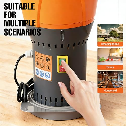 Image of Grain Mill Corn Grinder, 1000W Electric Feed Ginder Mill 7L | Dust-Free Dry Cereals Grinder with Detachable Hopper & 3 Sieves for Wheat Corn Grain Spice Coffee Beans 1.85 Gallons