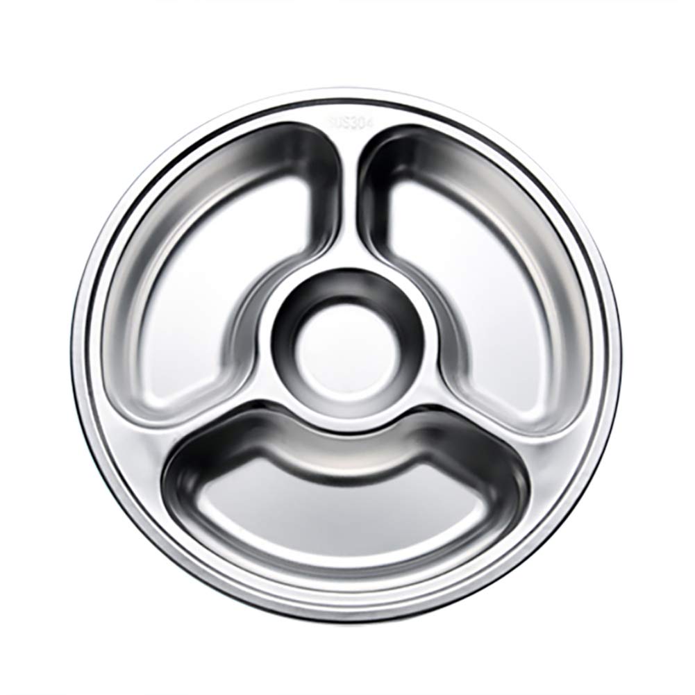 Buy Divided Plates for Kids and Adults with 4 Compartment Stainless