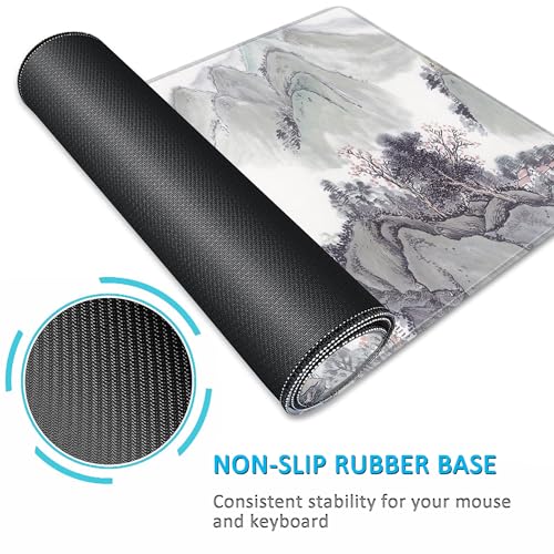 Tapis de souris extra large motif paysage pour clavier d'ordinateur - 5