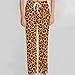 soceaau Fashion Leopard Print Pajama Pants Men Drawstring Lounge Pants with Pockets Pj Bottoms XL
