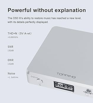 アンプ TOPPING D50 USB-DAC Amazon.com: TOPPING D50 III Desktop HiFi DAC & Preamplifier