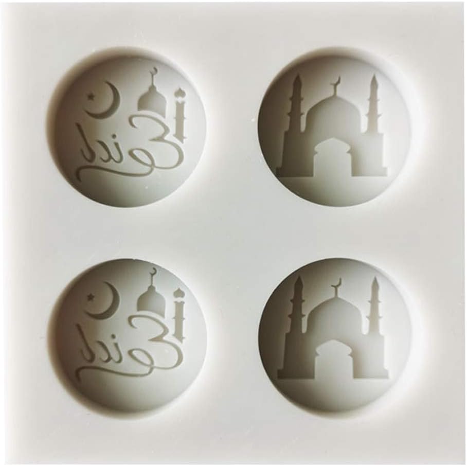 Eid Mubarak Arabic Font Silicone Cake Fondant Mold Cookie Chocolate Sugar Craft,Ramadan Pastry Molds