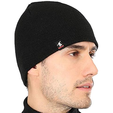 DOANNOTIUM Winter Beanie for Men & Women Skull Cap Warm Hat Lined Toboggan Knit Outdoor Sport - black - M Cover