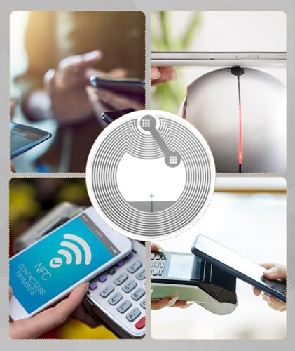 Image of 30PCS Nfc Tag, Rewritable NFC Stickers, Compatible with All NFC Phones and Readers, Ideal for Identity Verification and Mobile Payments, Compatible with All NFC Phones & Readers