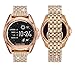 Diamante Watch Band for MK Bradshaw,22MM Crystal Rhinestone Diamond Jewelled Stainless Watch Band for MK Bradshaw,Fossil Q Marshal Gen 2,Gen 3 Q Explorist,Gear S3,Rose Gold