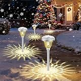 Best Landscape Lighting 2 BEAU JARDIN 8 Pack Solar Pathway Lights Outdoor...