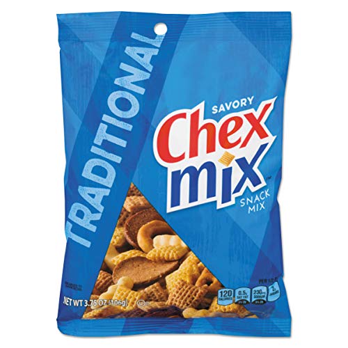 Chex Mix Traditional Flavor, 3.75oz Bag, 8 Bags/BX