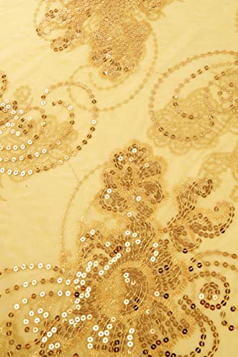 Image of BABEYOND 1920s Sequined Shawl Wraps for Women Fringed Evening Cape Wedding Bridal Shawl Scarf for Evening Dresses Party