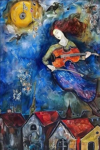 Póster de Marc Chagall El violinista soñado lámina artística ideal para regalar 40x60cm