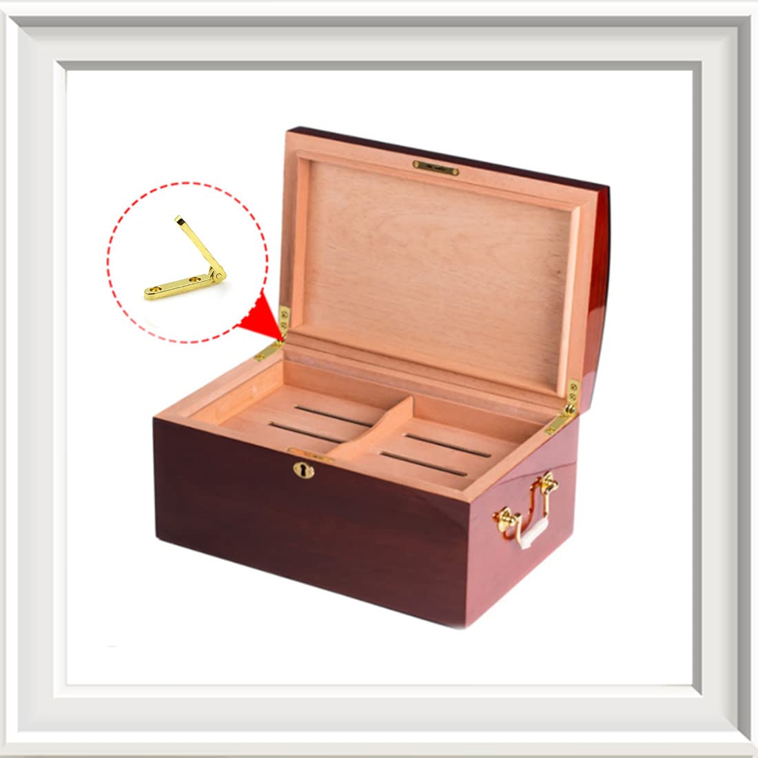 Cerniere Testa In Acciaio Inox - Mini Piccole Finestra Armadio Connettori Della Porta Barile D'ottone Nascosto Mobilia Scatola Di Gioielli Diy Regalo Legno Miniatura D'oro, 20 Pezzi 30 * 30mm