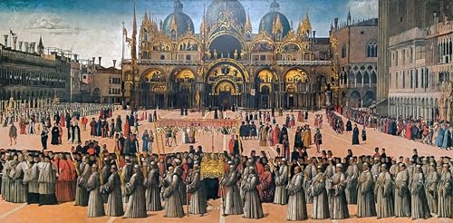 Impression d'Art Venise par Gentile Bellini Poster Murale Finition Premium