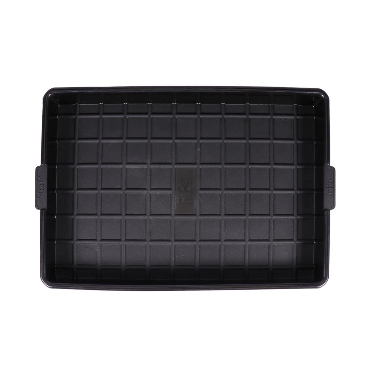 Yardwe Root Control Plastic Flower Pot Tray for Deep Slot Design Lightweight Protects for Plants Black